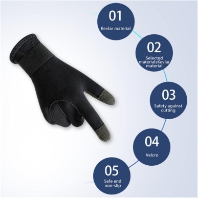 Spearfishing glove with Kevlar