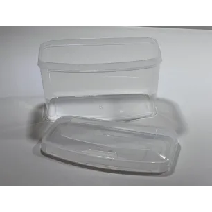 Boîte pour masque en plastique transparent