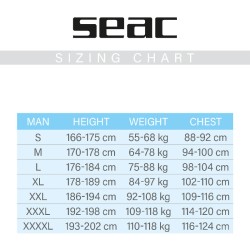 SEAC Energy Man 2mm muta in neoprene