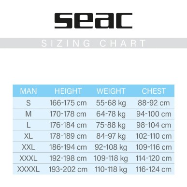 SEAC Pace Man Wetsuit 2.5/3.5mm