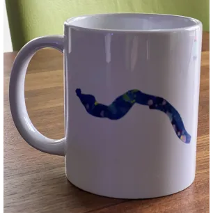 Tasse mit Freediving Motiv