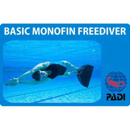 PADI Basic Monofin Freediver cours de spécialité