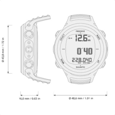 Suunto D4f computer per apnea