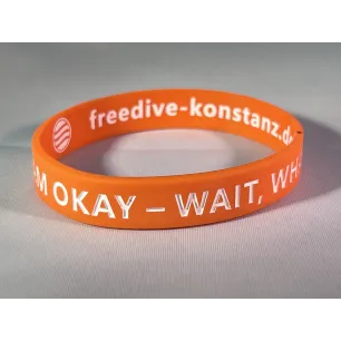 Freediving bracelet en silicone